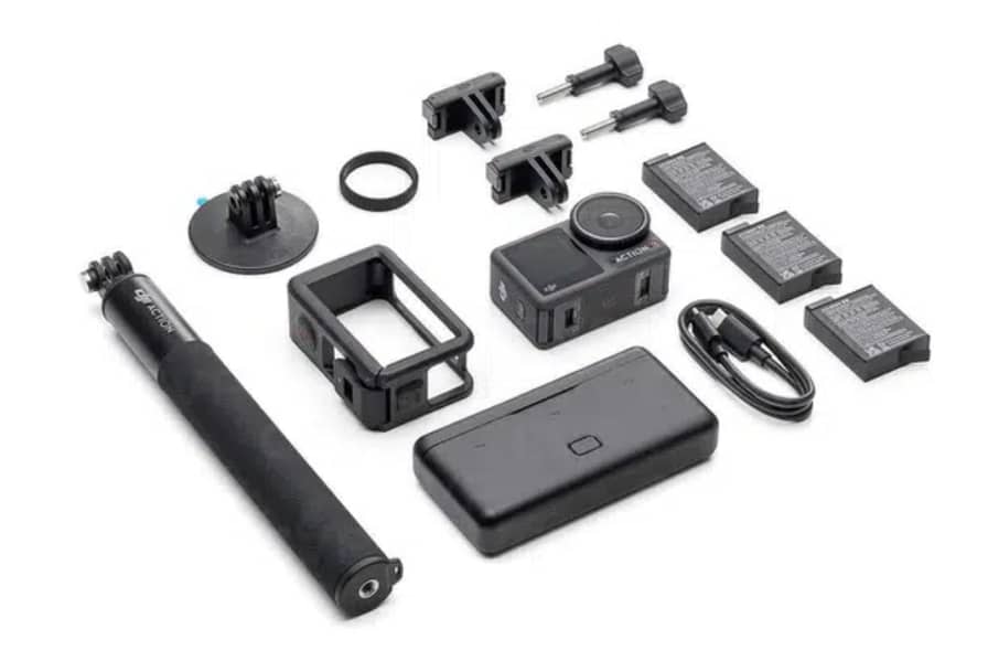 DJI Osmo Action 4 Adventure Combo with all items, 3 batteries 2