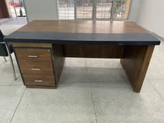 Solid Wood Used Table in Office 0