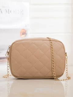 woman's PU leather quilted shoulder bag 0