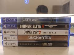 Ps5/ Ps4 Games ( Jedi Survivor, Uncharted, Dying Light, RE Village]