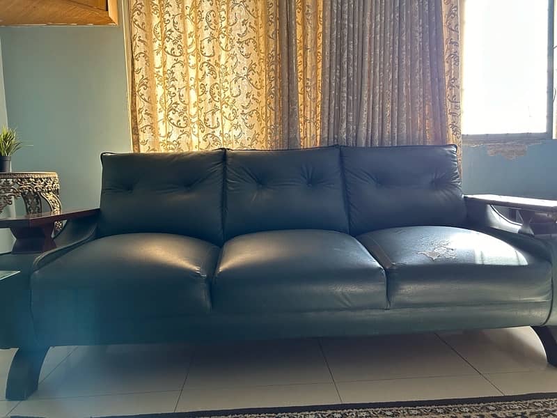 5 seater sofa with good wood and very relaxing seats 2