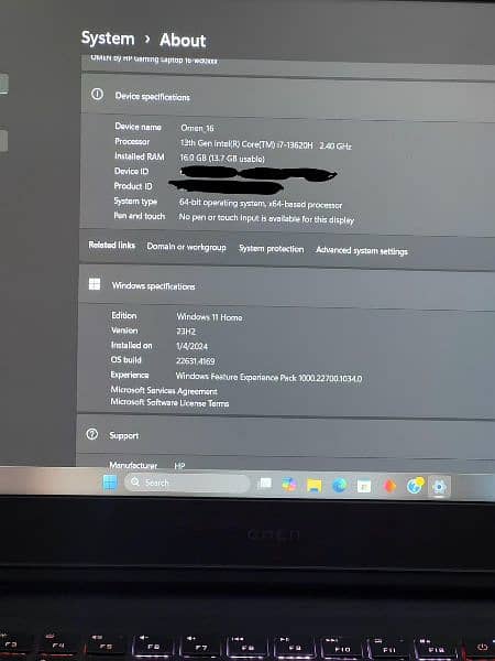 Hp Omen 16 rtx 4050 5