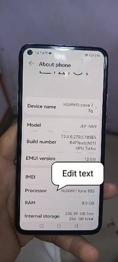 Huawei nova 7 5g 8/256