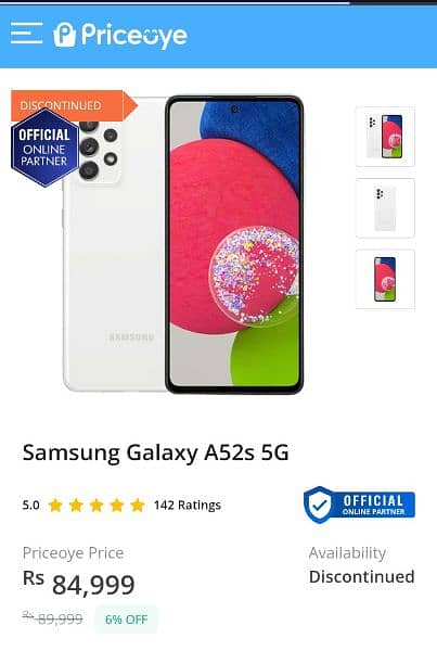 Samsung A52s 5G non PTA 2