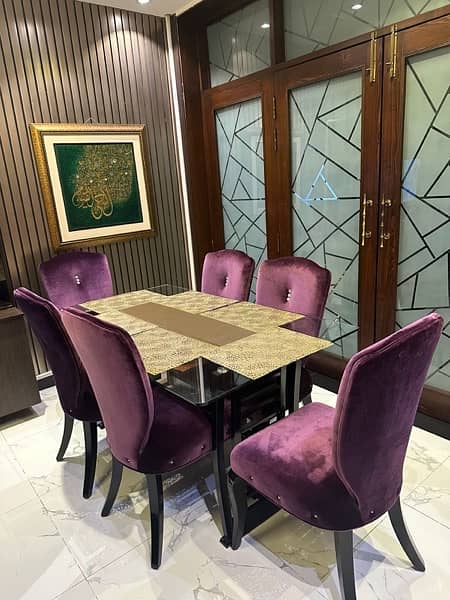 Dinning table with 6 chairs (importe from Dubai ) for sale 3