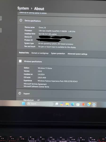 HP Omen 16 rtx 4050 2