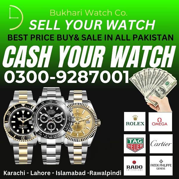 sell your watch Bukhari Rolex Watch buyer new used old gold rolex rado 0