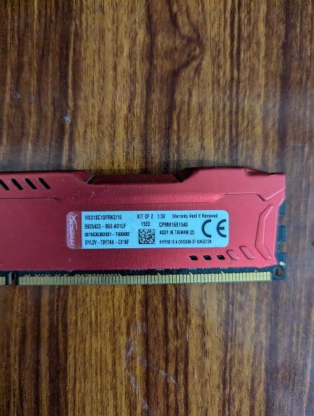 Hyperx 8GB x2 Ram 2