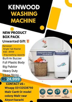 New box pack washing machine