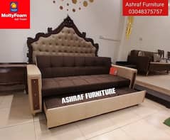 Double bed/Sofa cum bed/Double cumbed/Sofa/L Shape/Combed/Centre table