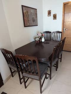 Dining table with 6 chairs