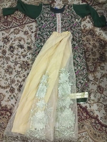 3 Piece Eastern wear shirt with lenhga and dupatta 1