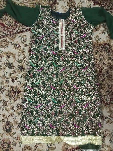 3 Piece Eastern wear shirt with lenhga and dupatta 2