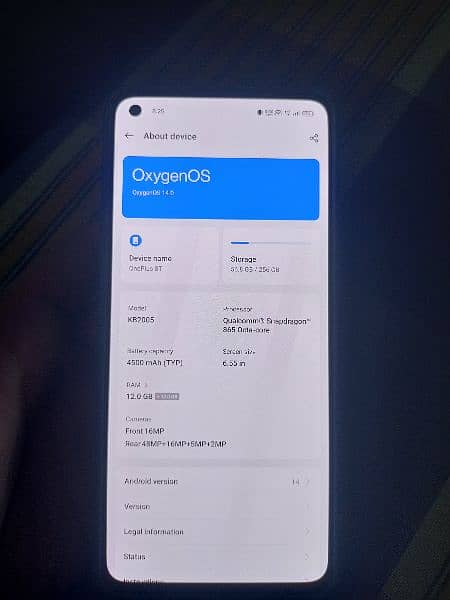 OnePlus 8T. 12/256 2