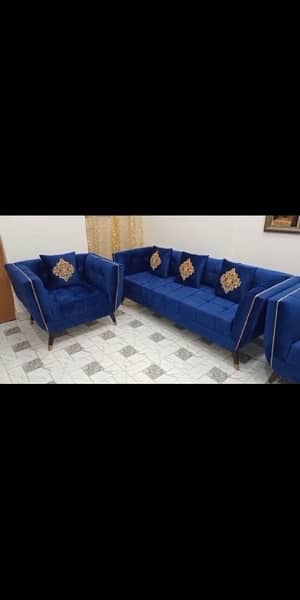 Sofa nela with tables six setter urgent sale delivery possible 4