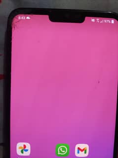 Lg v50 front glass damaged. lcd fresh no dot no shade