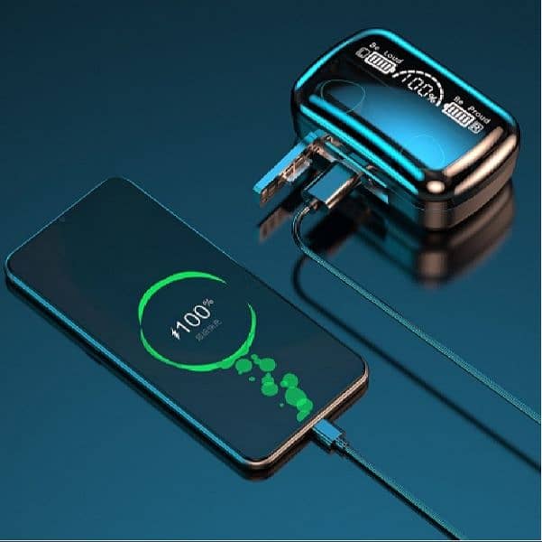 M10 Earbuds Bluetooth 5.1Earphones with power bank 3500mAh Chargng Box 1