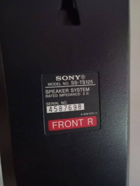 Sony DZ650 model 2tower speakers 7