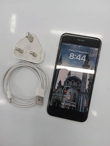 I Phone 8 Only Mobile 64GB PTA Approved With Charger Water Pack 0