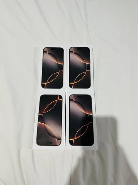 box pack iPhone 16 pro desert titanium physical dual 1