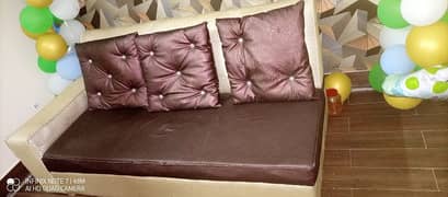 L Shaped 7 Seater SofaSet With Table