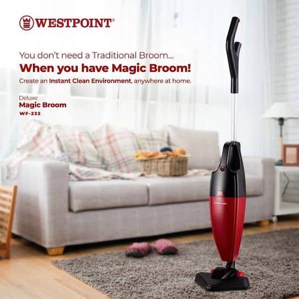 WestPoint, Deluxe Magic Broom Vacuum Cleaner, 1000W, WF-232. 4