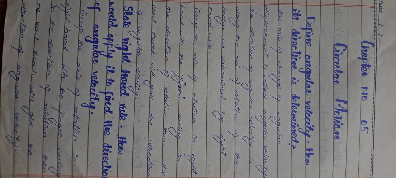 Handwritten assignment work 10