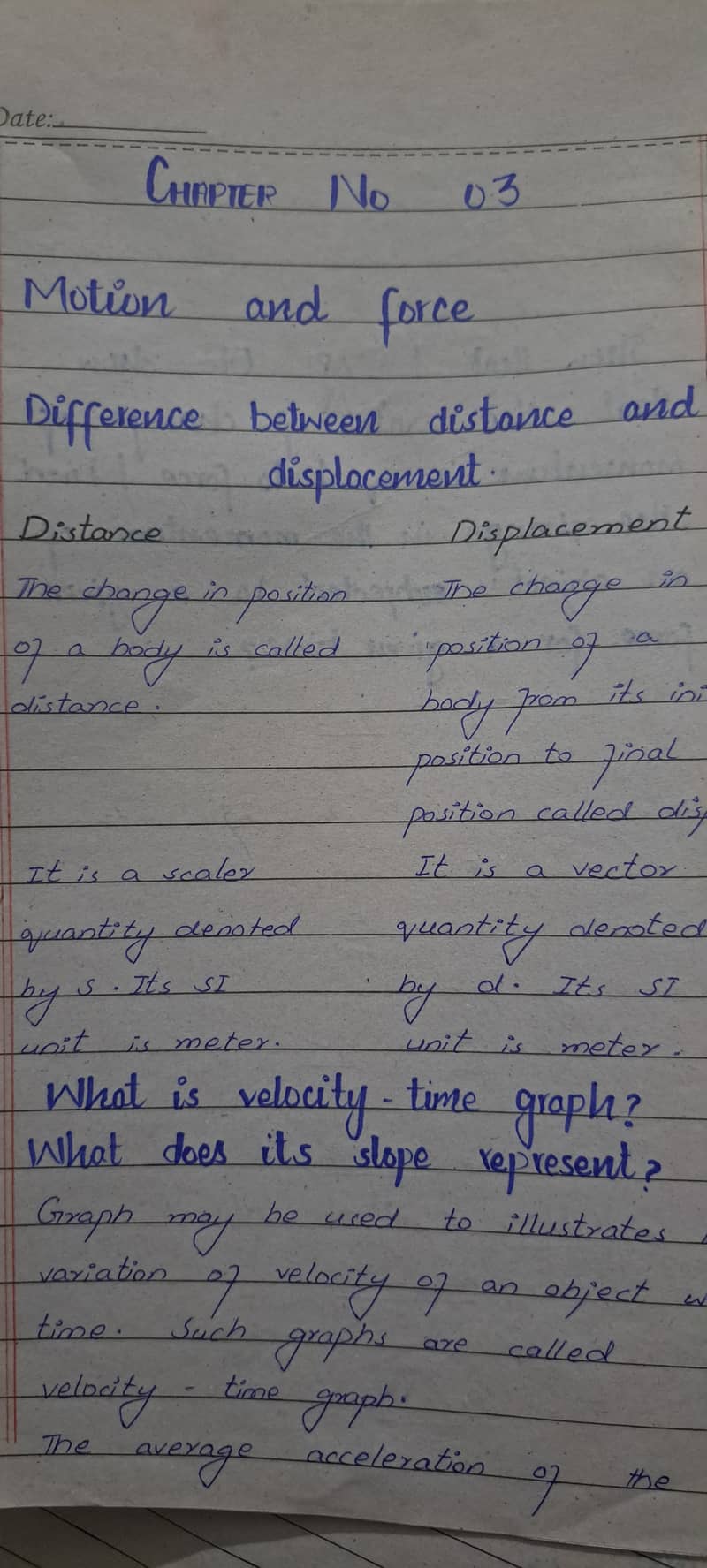 Handwritten assignment work 16