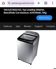 Samsung 13 Kg Washing Machine Top Load