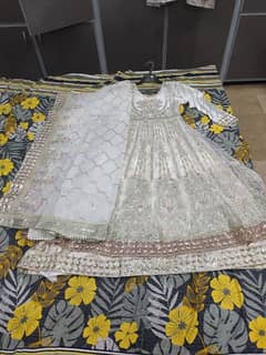 medium size net full embroidery mexy/frock