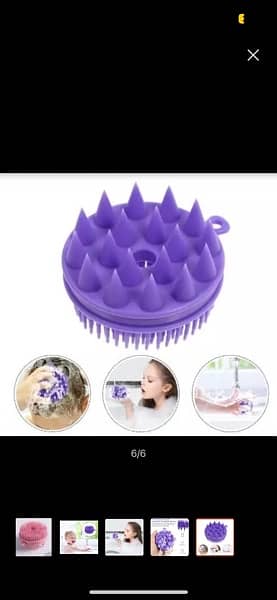 Silicone 2 in one shampoo brush 4