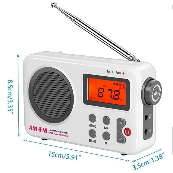 SY-8801 Portable Retro AM FM Radio 2