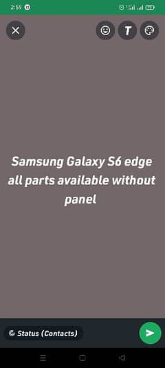 Samsung Galaxy s6 edge all parts available without panel 0