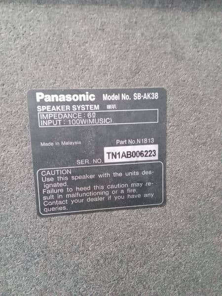 2 chanal Panasonic amp and speaker 9