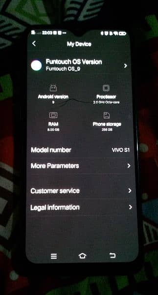 vivo s1 mobile 8 ram  256 room glass break battery timing 3