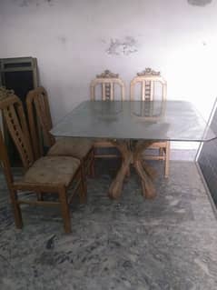 wooden dining deco paint