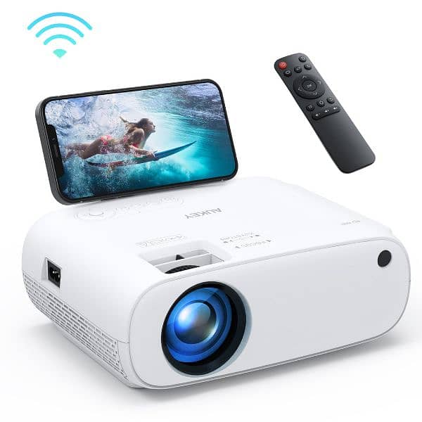 Aukey RD-860 1080P Projector with Support Smartphone Screen Sync HDMI 5