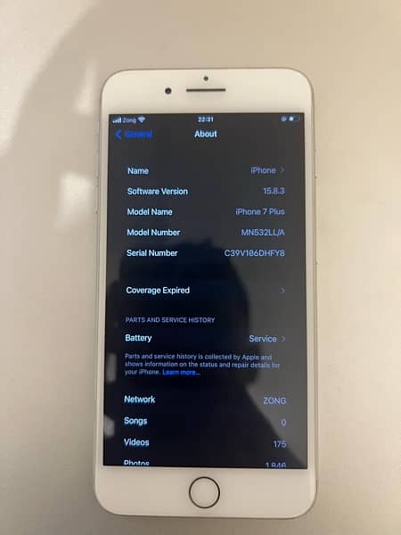 IPHONE 7 PLUS 128 GB LLA PTA APRROVED 7