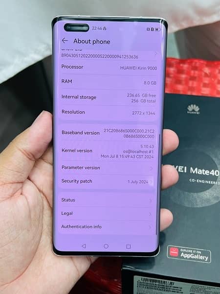 Huawei Mate 40 pro pta approved 8