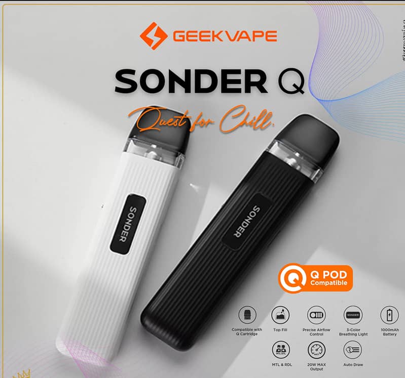 Sonder Q Pod - Portable, Stylish, and Premium Vape Experience 0