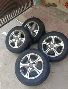 12 size alloy rim and tyre for sale