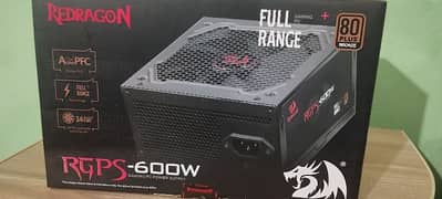 Redragon 600watt 80 plus bronze power supply