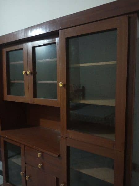 we are selling pure wooden showcase in good condition 3