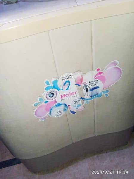 Haier washing machine twin tub model number HWM-80-000S 3