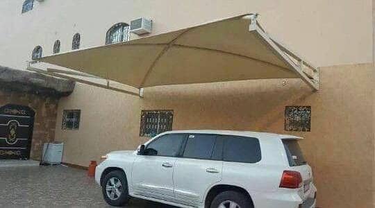 Tensile Car Parking Sheds | Wall Mounted Shades | PVC Fabric Tensile 4