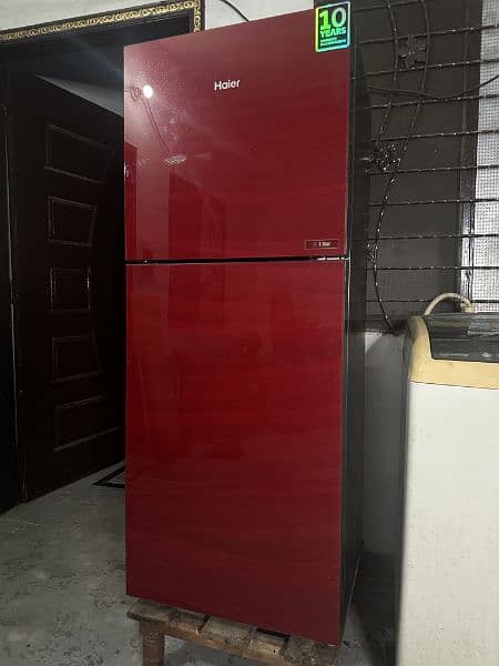 haier fridge like new  with warranty Card 2