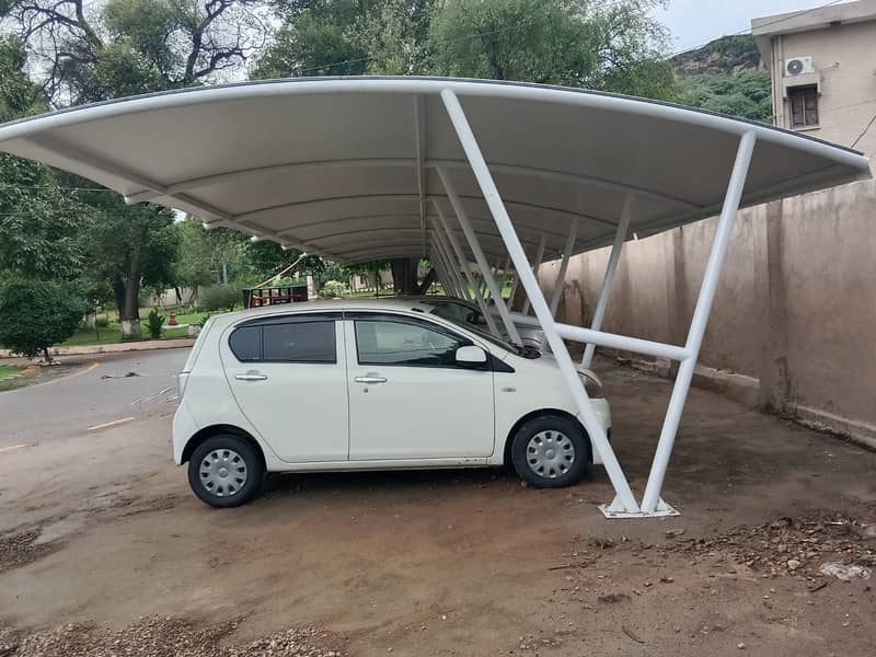 Wall mounted shed | Canopy Sheds | Tensile Car Parking | Pole Shed 8