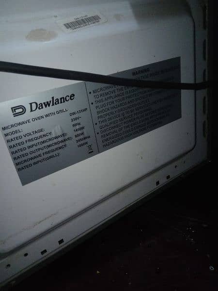 dawlance micro wave dw 131ho 1