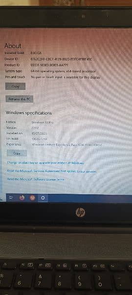 hp laptop 8Gb 500 Gb 7