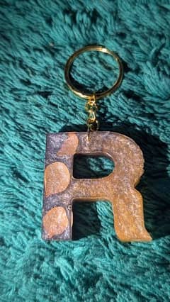 Resin Alphabet KeyChain